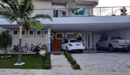 Sobrado de luxo com 4 suítes no Residencial Damha em São Carlos