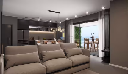 APARTAMENTO ALTO PADRÃO FRENTE MAR, 3 SUÍTES NO GRAVATÁ/NAVEGANTES SC.