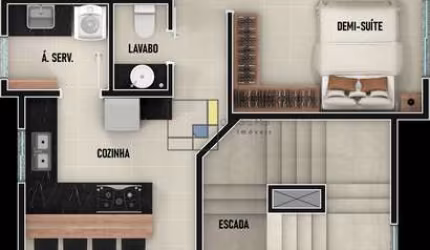 APARTAMENTO 3 DORM, 1 SUÍTE A 200M DO MAR NO GRAVATÁ, NAVEGANTES/SC.