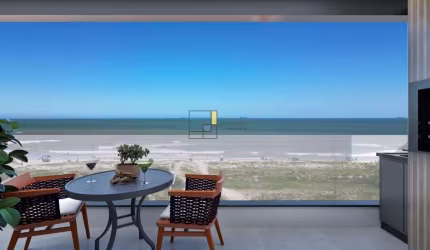 APTO PRÉDIO FRENTE MAR, 2 DORMITÓRIOS SENDO 1 SUITE, MEIA PRAIA NAVEGANTES.