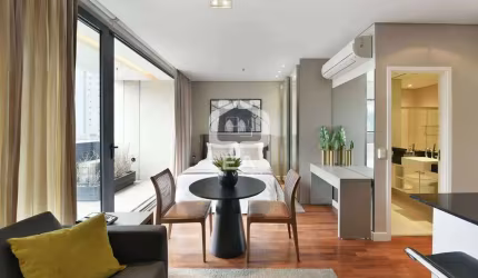 Apartamento MOBILIADO à venda em Vila Olímpia, 42m², 1 dormitório, 1 vaga de garagem - R$ 1.160.000