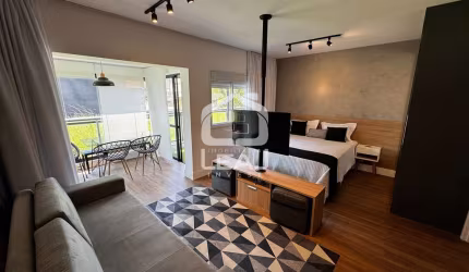 Lindo Apartamento Garden MOBILIADO para Locação, 77m², 1 Dormitório, 2 Vagas, R$ 7.549,00 (Pacote),