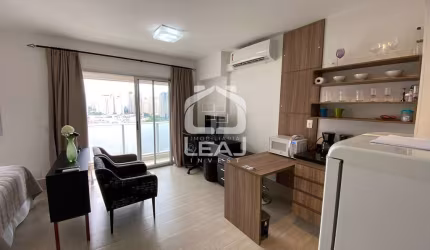 Apartamento Novinho! Nunca Habitado, MOBILIADO para Locação em Santo Amaro, 33m², 1 Dormitório, 1 V