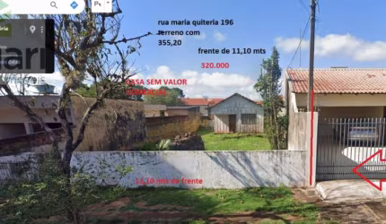 otimo terreno rua maria quiteria 355,20 metros