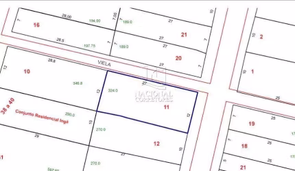 Terreno à venda, 324 m² por R$ 638.000,00 - Vila Linda - Santo André/SP