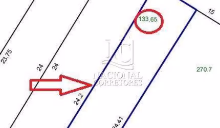 Terreno à venda, 133 m² por R$ 304.000,00 - Vila Junqueira - Santo André/SP