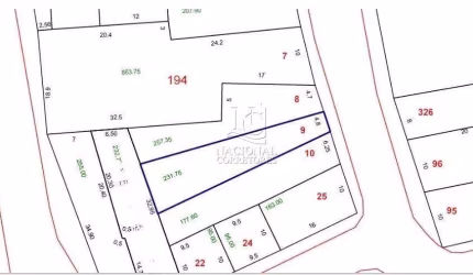 Terreno à venda, 231 m² por R$ 399.000,00 - Vila Leopoldina - Santo André/SP