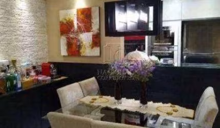 Apartamento a venda no bairro Vila Valparaíso em Santo André, no Condomínio Praça Jardim. Sendo 94 m² de área útil