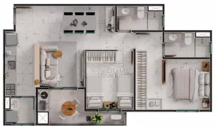 Apartamento à venda, 3 quartos, 1 suíte, 2 vagas, Parque das Nações - Santo André/SP