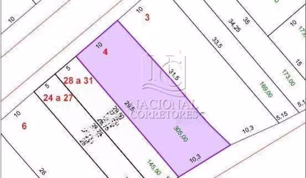 Terreno à venda, 305 m² por R$ 499.000,00 - Jardim das Maravilhas - Santo André/SP