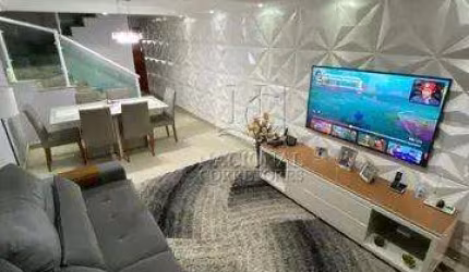 Sobrado com 3 dormitórios à venda, 149 m² por R$ 770.000,00 - Utinga - Santo André/SP