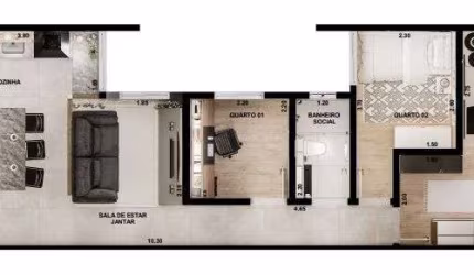 Cobertura com 3 dormitórios à venda, 109 m² por R$ 1.200.000,00 - Jardim - Santo André/SP