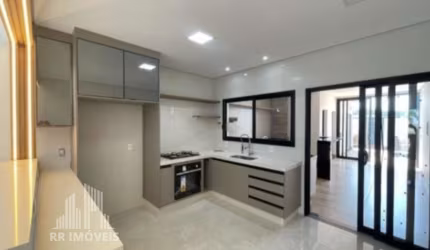 RR0049D LINDA CASA MODERNA A VENDA 204m² - JARDIM RECANTO DAS ÁGUAS - OPORTUNIDADE - 3 Dorms 4 Vagas - Nova Odessa, SP - Ótima Localização