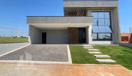 RR0047 LINDA CASA MODERNA A VENDA 198m² - JARDIM RECANTO DAS ÁGUAS - OPORTUNIDADE - 3 Dorms 2 Vagas - Nova Odessa, SP - Ótima Localização