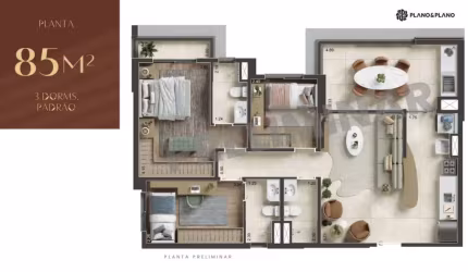RR7912 Apartamento 85m² CONDOMÍNIO NID ALPHAVILLE - OPORTUNIDADE - 3 Dorms 2 Vagas - Barueri, SP - Ótima Localização - ALAMEDA ARAGUAIA