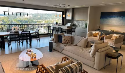 RR7850 Apartamento MOBILIADO 228m² CONDOMÍNIO ATRIA ALPHAVILLE - OPORTUNIDADE - 4 Suítes 4 Vagas - Barueri, SP - Ótima Localização