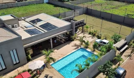 Chácara em Jardinópolis com04 suites, armários planejados, ar condicionado, varanda gourmet, churrasqueira, piscina, campo de futebol, playground.