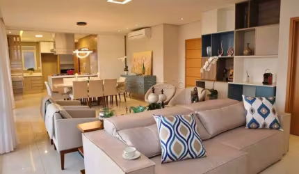 Apartamento no Bairro Nova Aliança com 03 suites, lavabo, varanda gourmet, 04 vagas de garagem.