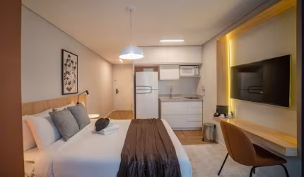 Studio no Condomínio Dstay Moema em Indianápolis com 26m² 1 dormitório 1 banheiro