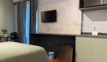 Studio á venda em Moema, com 1 dormitório e 1 vaga.