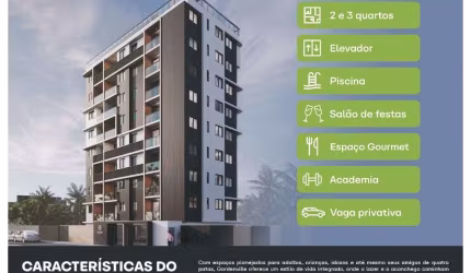 Apartamento com 3 dormitórios à venda, 67 m² por R$ 534.784 - Intermares - Cabedelo/PB