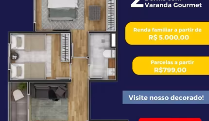 Minha Casa Mi ha Vida Apartamento Barueri 2 Dormitorios opção 3 Dormitorios.