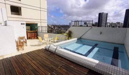Cobertura  com piscina, 4 quartos, 240,60m2, à venda em Salvador, Horto Florestal!
