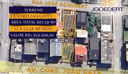 Terreno comercial à venda na Conselheiro João Gaya, Centro, Navegantes por R$ 1.650.000