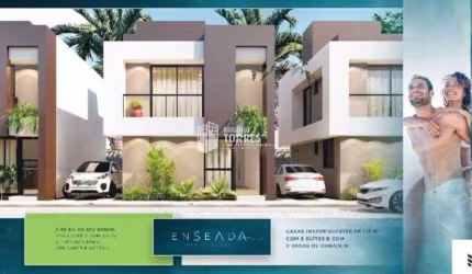 Casa duplex de 4/4, 3 suítes, varanda gourmet e 2 garagens em Abrantes