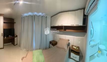 Studio a venda de 20,40m² com moveis planejados e ar condicionado no CAMINHOS DAS ARVORES