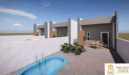 Casa com 2 quartos à venda na Bairro Carapibus, 5470, Carapibus, Conde, 120 m2 por R$ 189.900