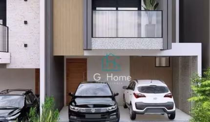 Lindo sobrado em construção com 3 dormitórios à venda, 135 m² por R$ 960.000 - Condomínio Morada das Flores - Cambé/PR