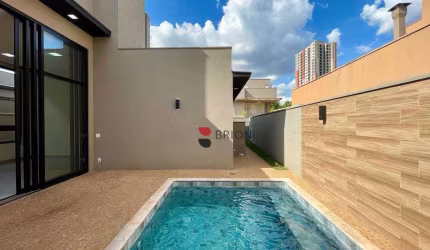 Casa alto padrão, com 149m², 3 quartos (suítes), à venda no Condomínio Quinta da Prima Vera em Ribeirão Preto/SP I Imobiliária Brioni imóveis