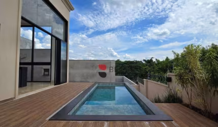 Casa alto padrão, com 280m², 3 quartos/suítes, à venda no Condomínio Arara Vermelha em Ribeirão Preto/SP I Imobiliária Brioni imóveis