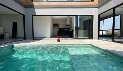 Casa sobrado alto padrão, com 307m², 4 quartos/suítes, à venda no Condomínio Terras de Siena em Ribeirão Preto/SP I Imobiliária Brioni imóveis