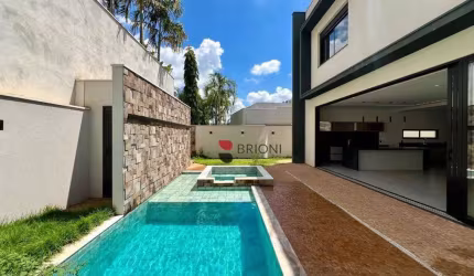 Casa sobrado alto padrão, com 353m², 4 quartos/suíte à venda em condomínio Alphaville, em Ribeirão Preto I Imobiliária Brioni imóveis