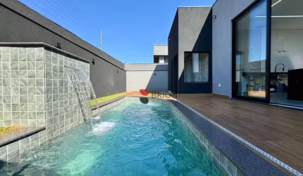 Casa térrea alto padrão com 180m², 3 quartos/suítes , à venda no condomínio Quinta dos Ventos em Ribeirão Preto I Imobiliária Brioni Imóveis