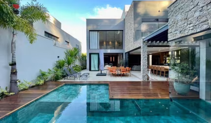 Casa alto padrão à venda com 370 m², 4 Quartos/Suítes em condomínio Alphaville 3, em Ribeirão Preto/SP I Imobiliária I Brioni imóveis