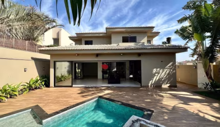 Casa sobrado alto padrão com 400m², 5 quartos/suítes, à venda no Condomínio Arara Verde em Ribeirão Preto/SP I Imobiliária Brioni imóveis