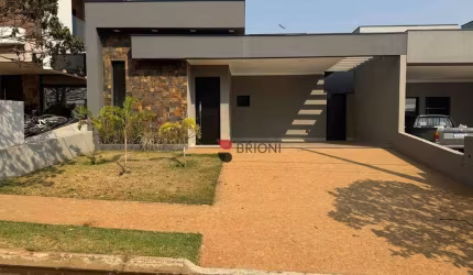 Casa térrea alto padrão com 150m², 3 quartos/suítes à venda no Condomínio Villa Romana 2 em Ribeirão Preto/SP I Imobiliária Brioni imóveis