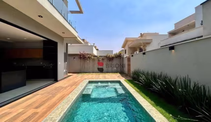 Casa sobrado alto padrão com 250 m², 3 quartos/suites à venda no Condomínio Quinta da Primavera, em Ribeirão Preto/SP I Imobiliária Brioni imóveis