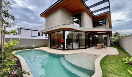 Casa sobrado alto padrão com 403 m², 4 quartos suítes à venda no Condomínio Bela Vista em Ribeirão Preto/SP I Imobiliária Brioni imóveis