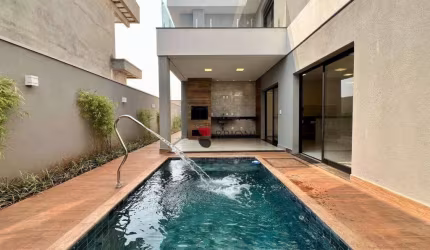 Sobrado com 5 dormitórios, 280 m², para venda e locação no Vivendas da Mata em Ribeirão Preto/SP I Imobiliária Brioni imóveis