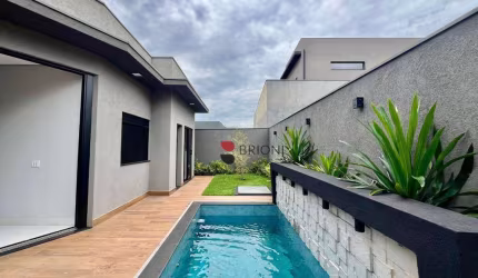 Casa térrea alto padrão com 187,54 m², 3 quartos suítes à venda no Condomínio Quinta dos Ventos em Ribeirão Preto/SP I Imobiliária Brioni imóveis
