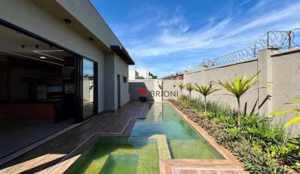 Casa térrea alto padrão com 253m², 3 quartos à venda no Condomínio Alphaville em Ribeirão Preto/SP I Imobiliária Brioni imóveis