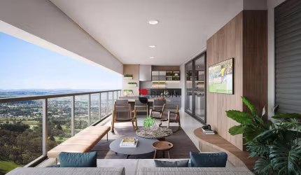 Apartamento de Alto padrão a venda com 227 m², possui 4 suítes no condomínio Cidade de Zurique em Ribeirão Preto I Imobiliária Brioni Imóveis