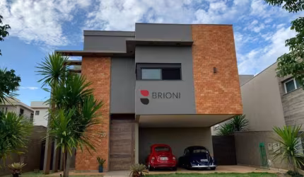 Sobrado alto padrão com 366m², 3 quartos/suíte, à venda no condomínio Alphaville em Ribeirão Preto I Imobiliária Brioni Imóveis