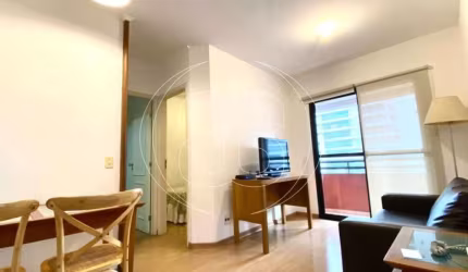 FLAT MOBILIADO PARA LOCAÇÃO - BROOKLIN 50m²