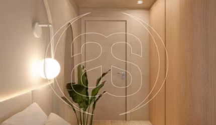 Apartamento em prédio novo na Vila Nova Conceição com 46m² com vaga de garagem e lazer completo.