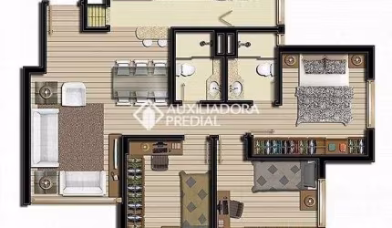 Apartamento com 3 quartos à venda na Rua Casemiro de Abreu, 55, Boa Vista, Porto Alegre, 78 m2 por R$ 1.045.612